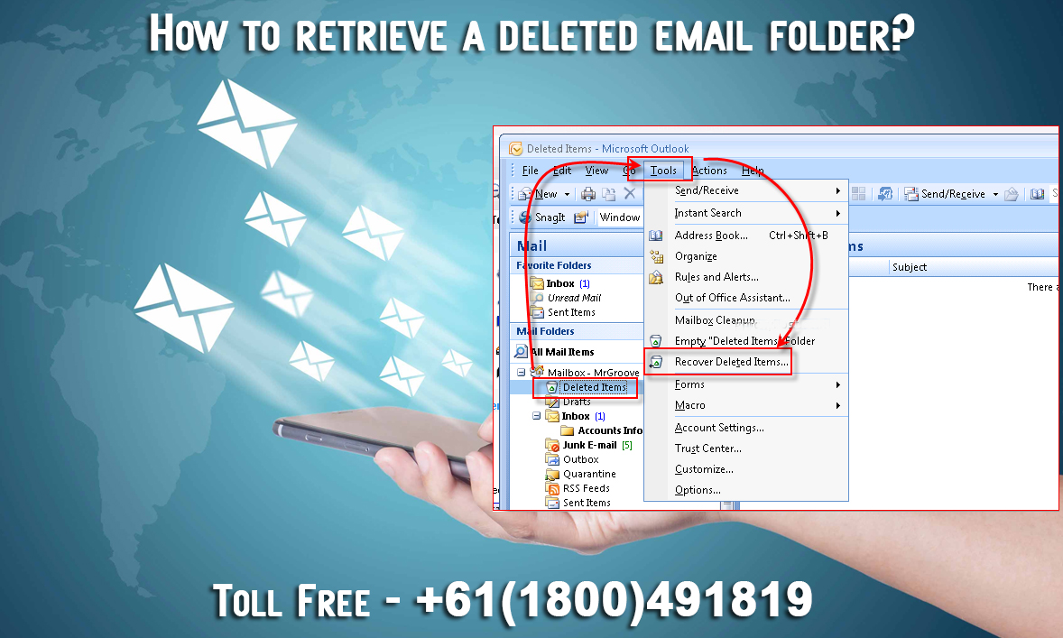 How to Retrieve a Deleted Email Folder? Bigpond Online