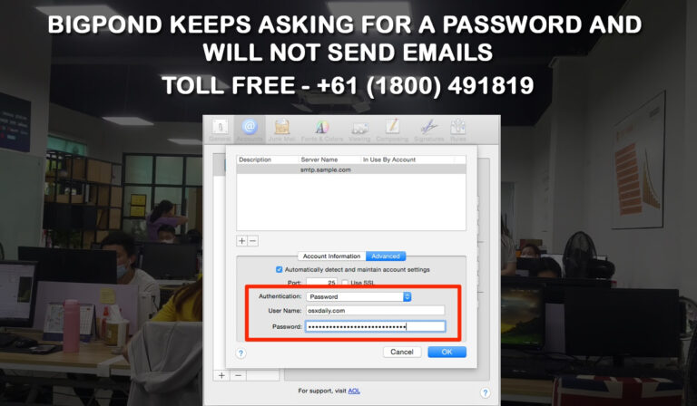 Bigpond Email Keeps Asking For Password